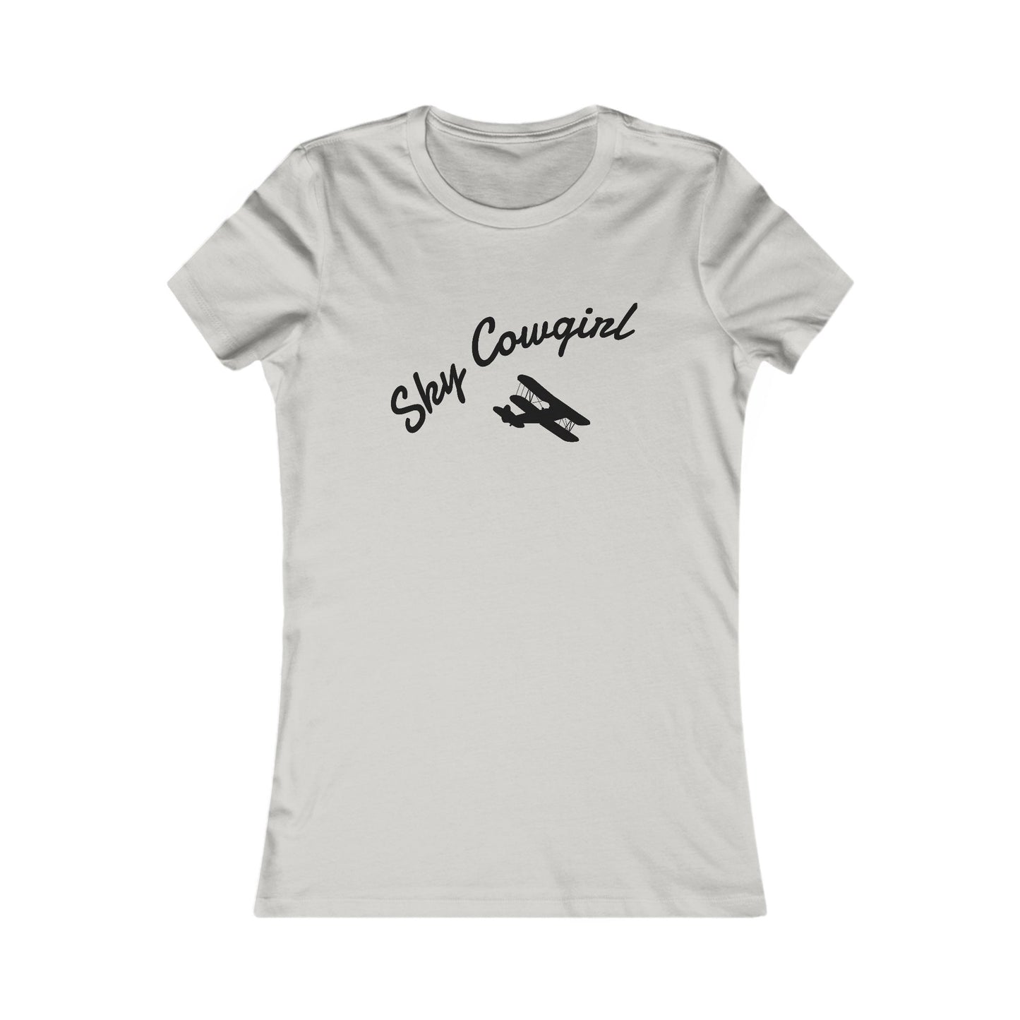 Sky Cowgirl Women's Tee | Vintage Aviation Shirt, Gift for Pilots, Aeronautics Apparel, Casual Outfit, Great for Travel