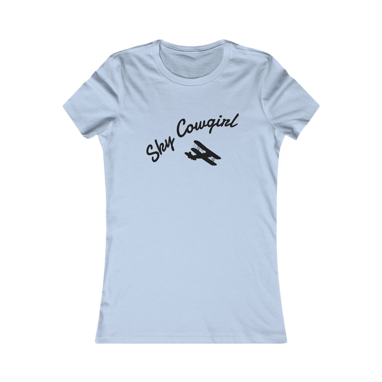 Sky Cowgirl Women's Tee | Vintage Aviation Shirt, Gift for Pilots, Aeronautics Apparel, Casual Outfit, Great for Travel