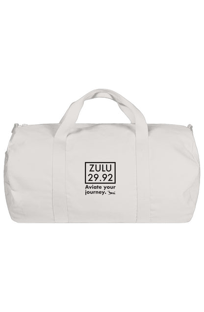 "Aviate your journey" - Canvas Duffel Bag