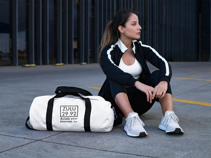 "Aviate your journey" - Canvas Duffel Bag